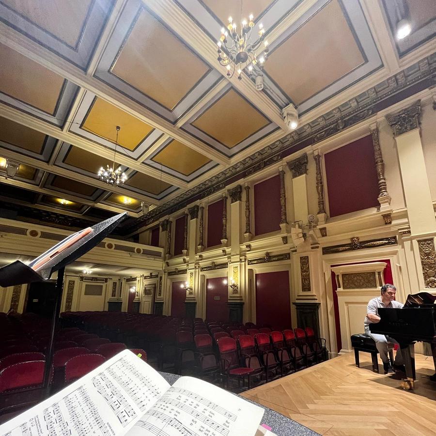 We have officially made it to the beautiful Ehrbar Saal for our Sitz Probe with our..., from the festival's Instagram