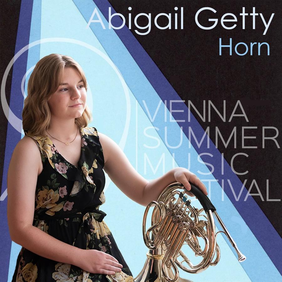 Meet Abigail Getty, third year horn student, from the festival's Instagram