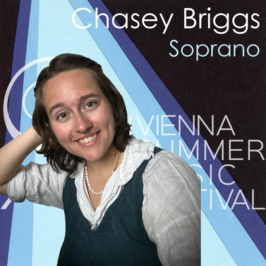 Meet Chasey Briggs, soprano, from the festival's Instagram