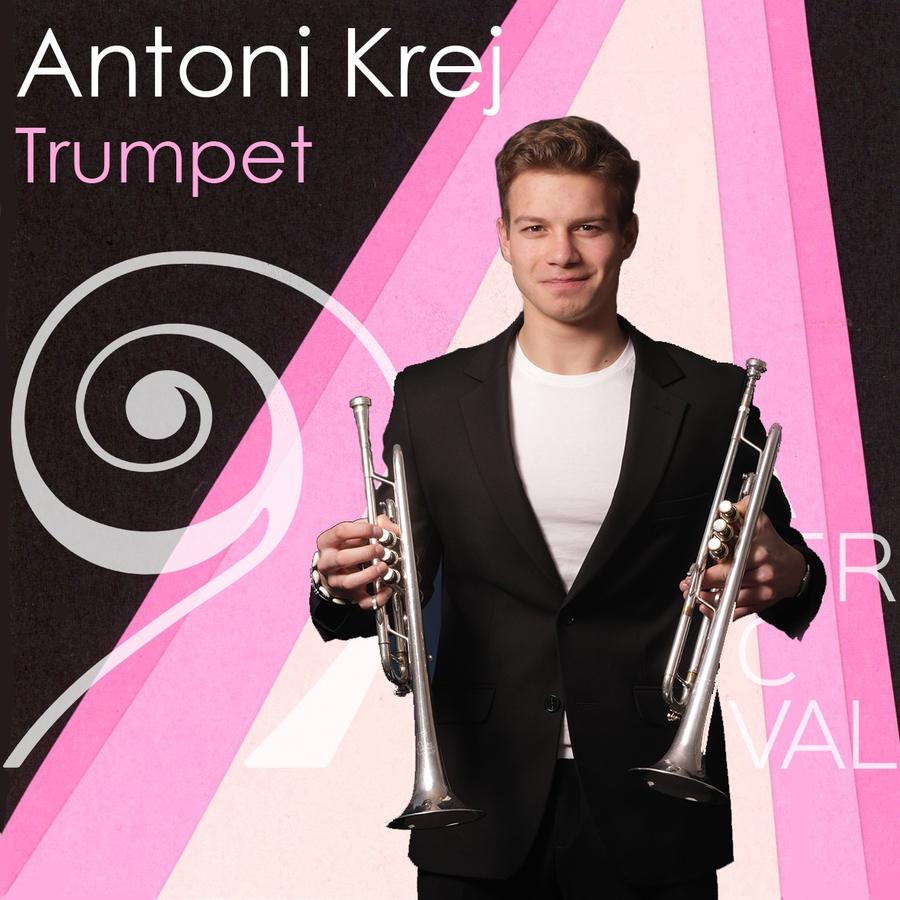 Meet Antoni Krej, talented Polish-American trumpet player, from the festival's Instagram