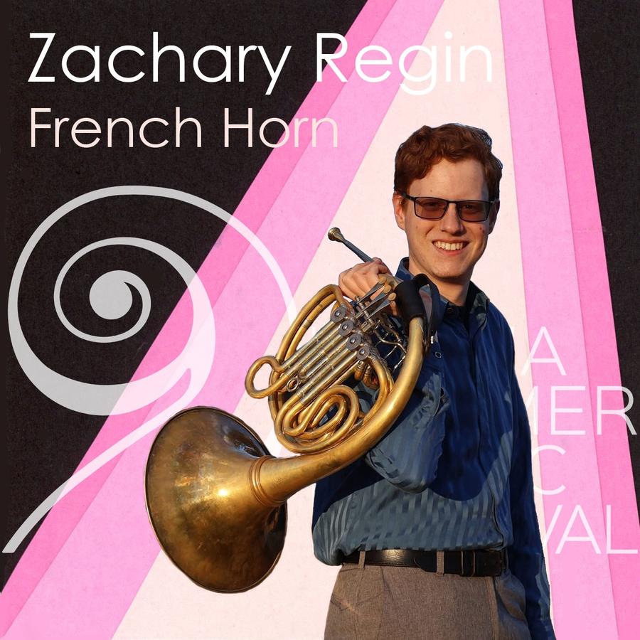 Meet Zach Regin, horn player, from the festival's Instagram