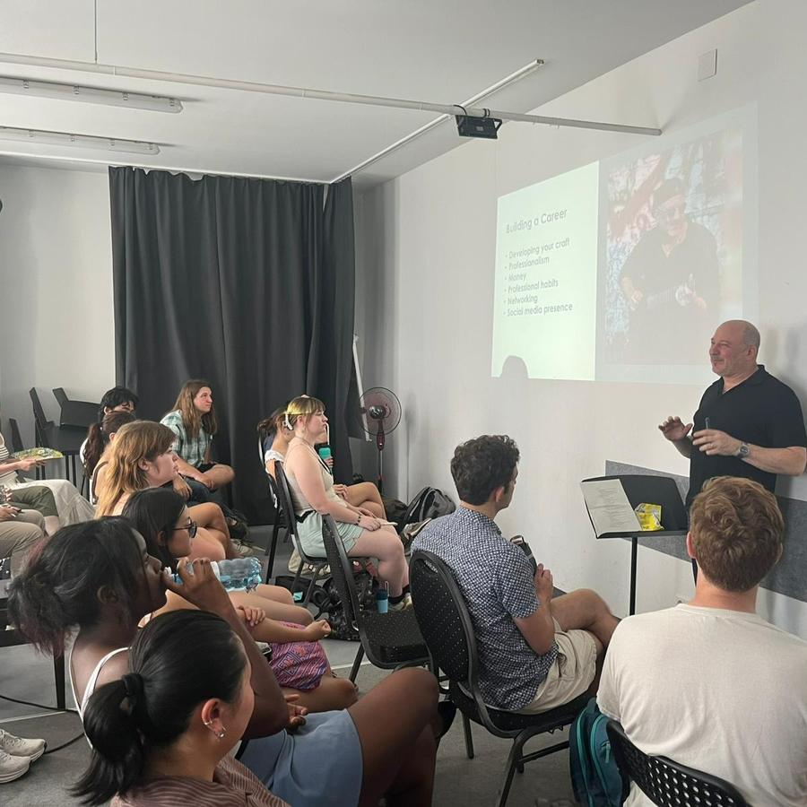 Thanks so much Russ Spiegel for teaching our students how to turn a passion into a paycheck, from the festival's Instagram