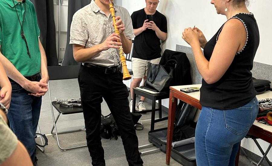 Our Oboes had a marvelous masterclass today, photo 3 of 5, from the festival's Instagram