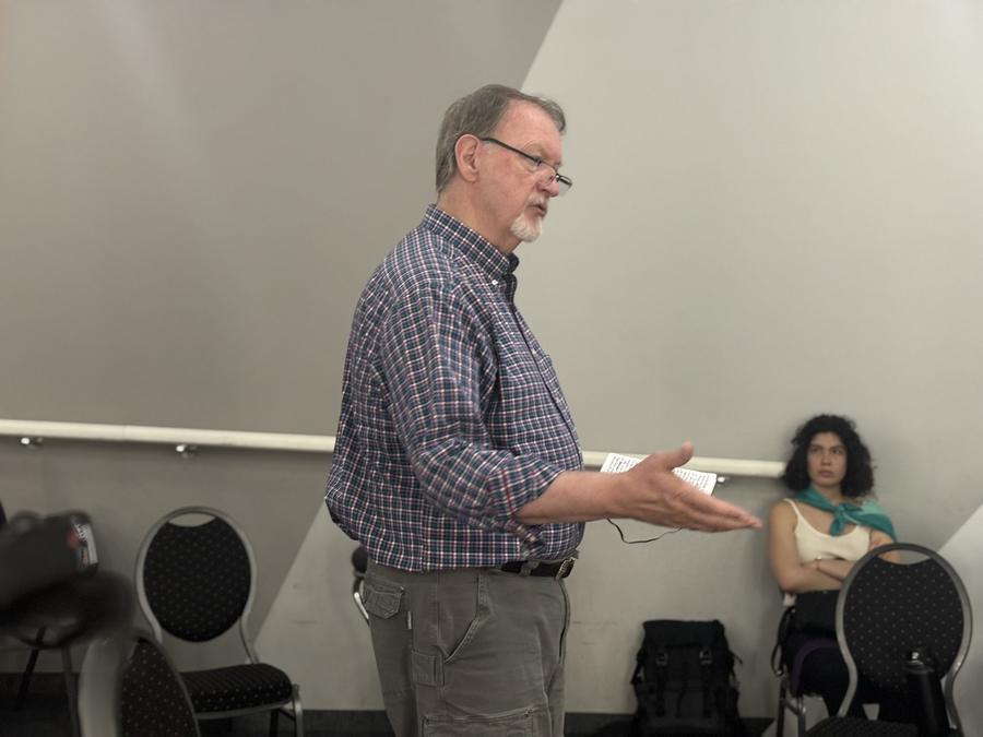 Thank you Scott Wright and Selin Kanttila for coming to talk with our students today, from the festival's Instagram