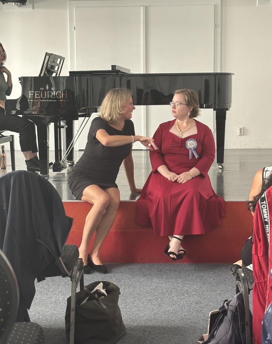 Today we had the incredible Evelyn Schörkuber teach a masterclass with some of our students, photo 5 of 7, from the festival's Instagram
