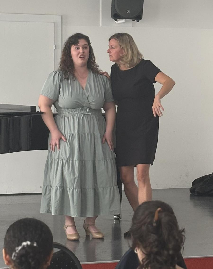 Today we had the incredible Evelyn Schörkuber teach a masterclass with some of our students, photo 6 of 7, from the festival's Instagram