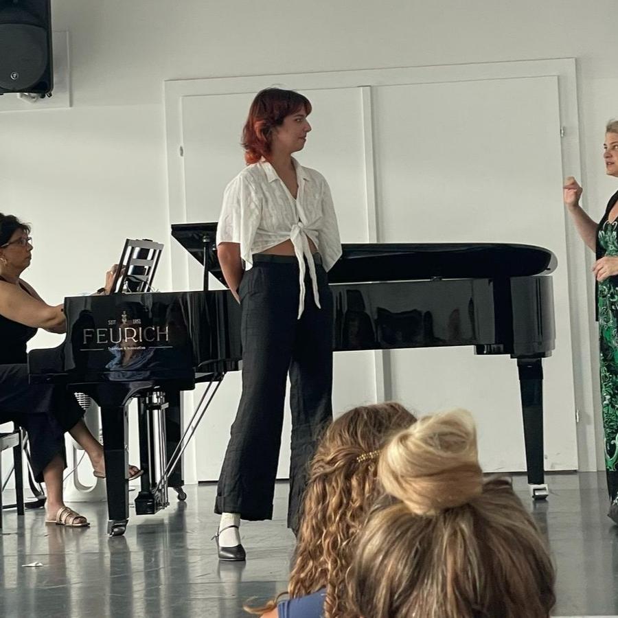 Thank you Alison Trainer for coming and working with our students, photo 6 of 7, from the festival's Instagram