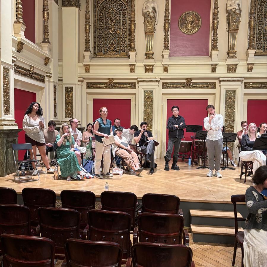 The first Sitz Probe, photo 2 of 2, from the festival's Instagram