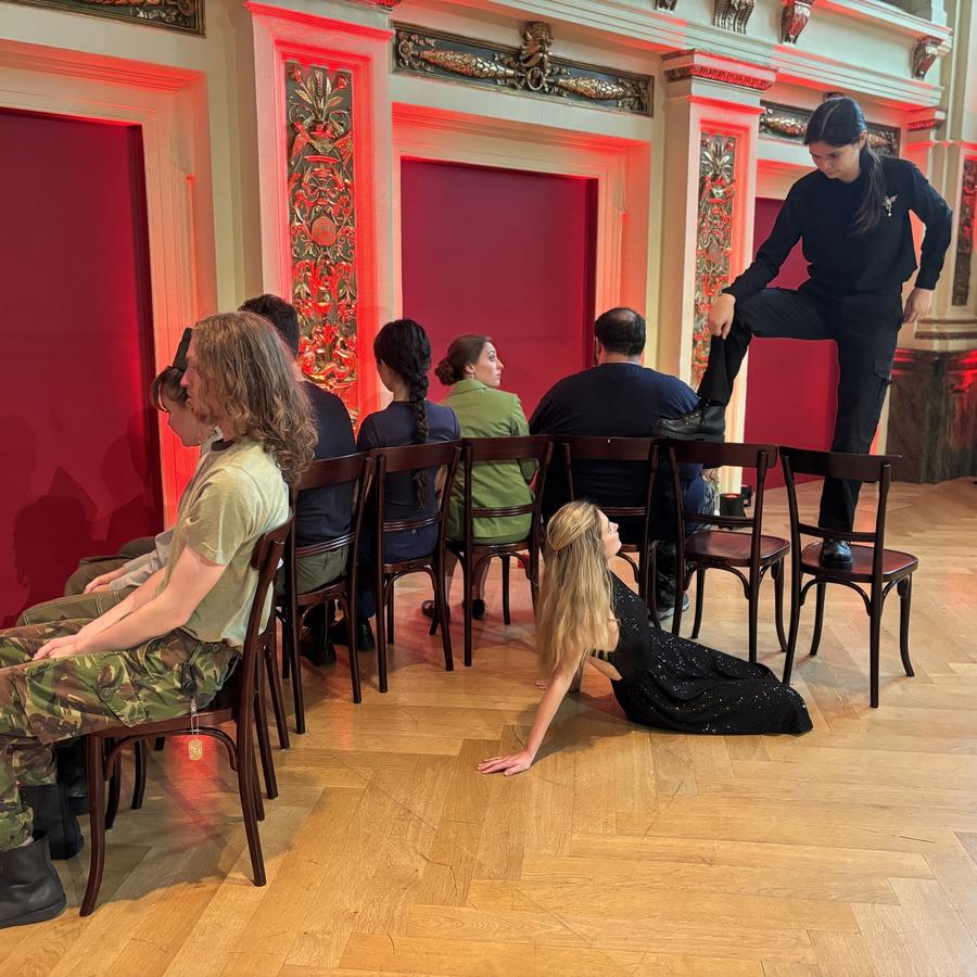 Congratulations to our first cast of Giulio Cesare on a wonderful performance, photo 7 of 8, from the festival's Instagram