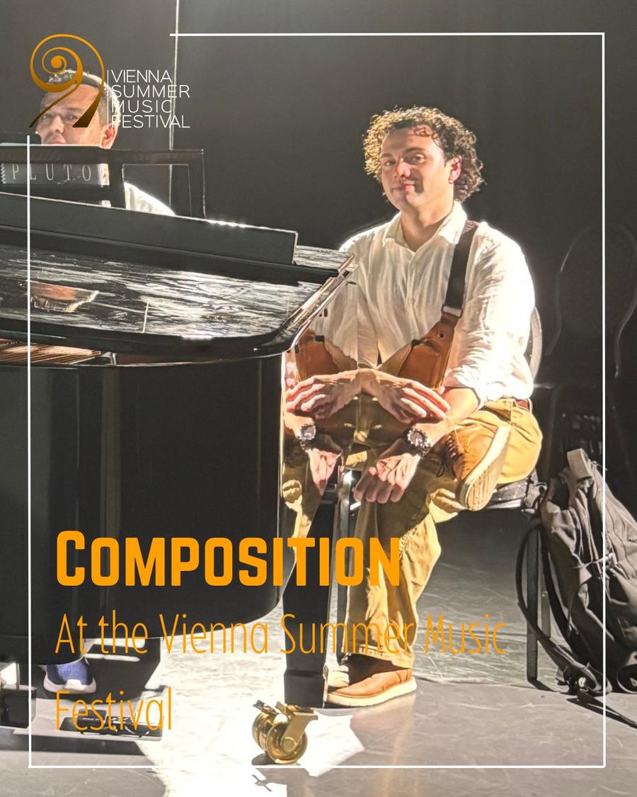 How many opportunities do you get to have your compositions performed in historic..., from the festival's Instagram