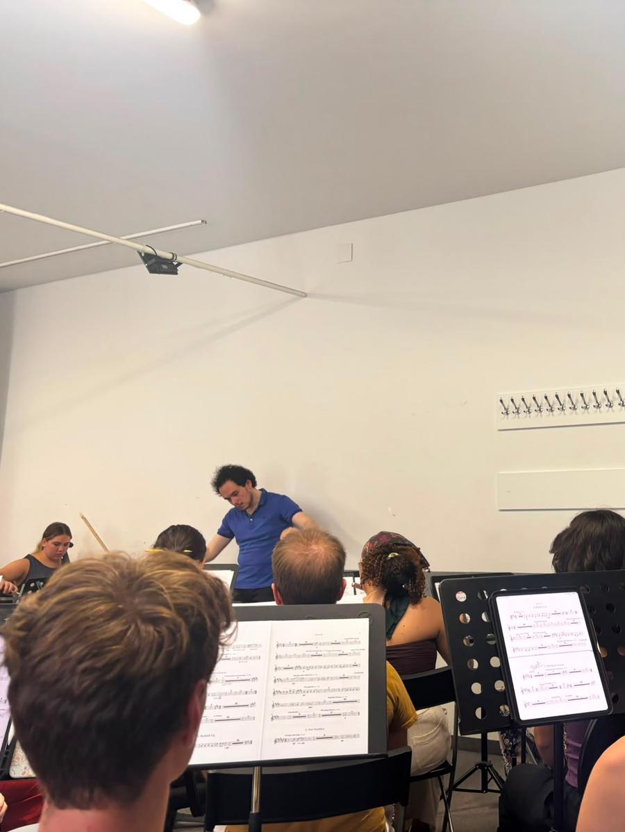 Today’s rehearsal with the amazing orchestra, photo 2 of 2, from the festival's Instagram