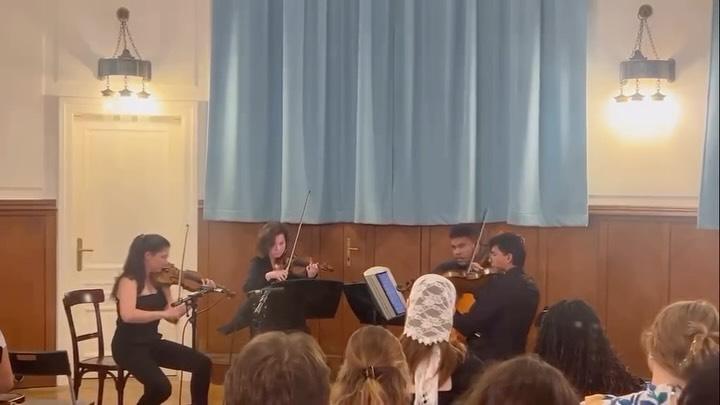 Here's a snippet of our chamber concert, from the festival's Instagram
