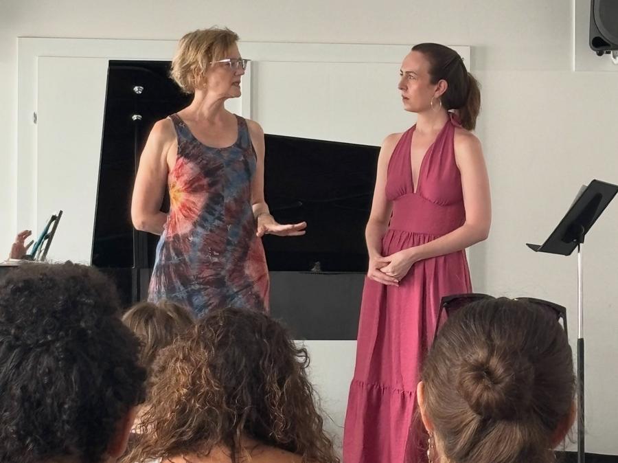 Masterclass with Elizabeth Hagedorn, photo 2 of 4, from the festival's Instagram