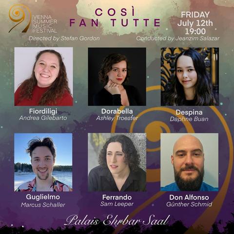 Tonight our production of Cosi fan Tutte will take the stage, from the festival's Instagram