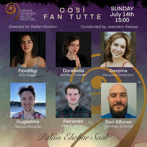 Today is our final performance of Mozart’s Cosi fan Tutte, from the festival's Instagram