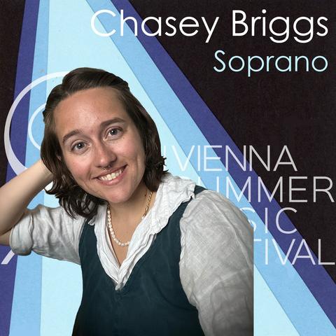 Meet Chasey Briggs, soprano, from the festival's Instagram