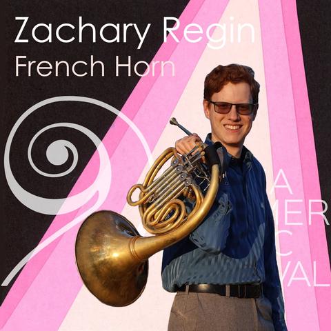Meet Zach Regin, horn player, from the festival's Instagram