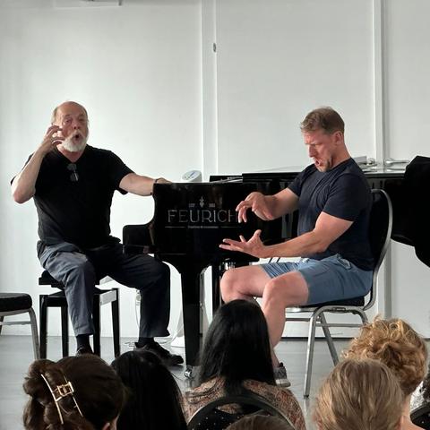 Thank you so much to Eric Halfvarson and Guenther Groissboeck for presenting and..., from the festival's Instagram