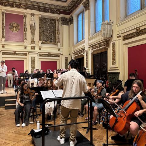 The first Sitz Probe, from the festival's Instagram
