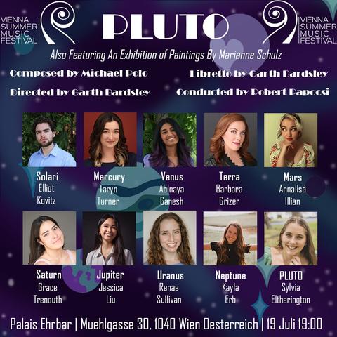 Pluto, second cast! July 17th, 19th, and 20th 2025, Vienna Mühlgasse 30, 1040, from the festival's Instagram