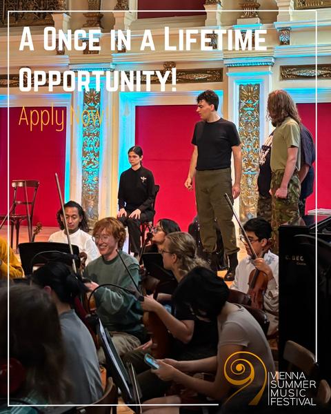 Come and perform in the City of Music, where Mozart, Haydn, and Beethoven worked, from the festival's Instagram