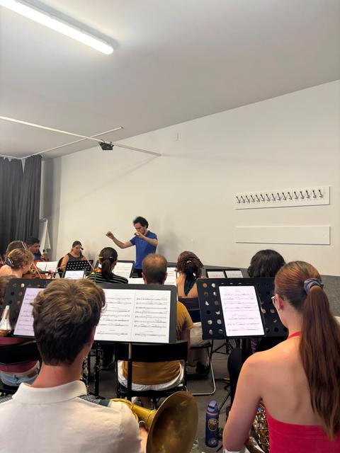Today’s rehearsal with the amazing orchestra, from the festival's Instagram