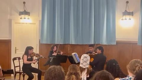 Here's a snippet of our chamber concert, from the festival's Instagram